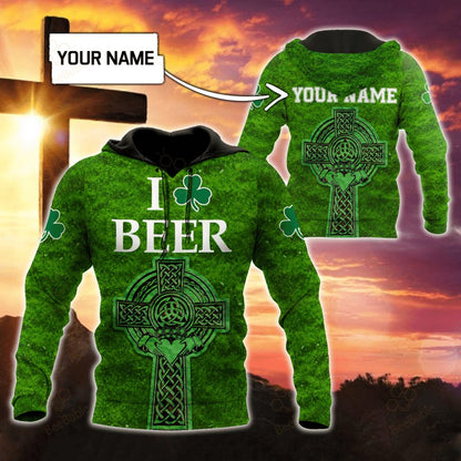 Beer Lover - ST.PATRICK DAY Custom Name Kapuzenpullover