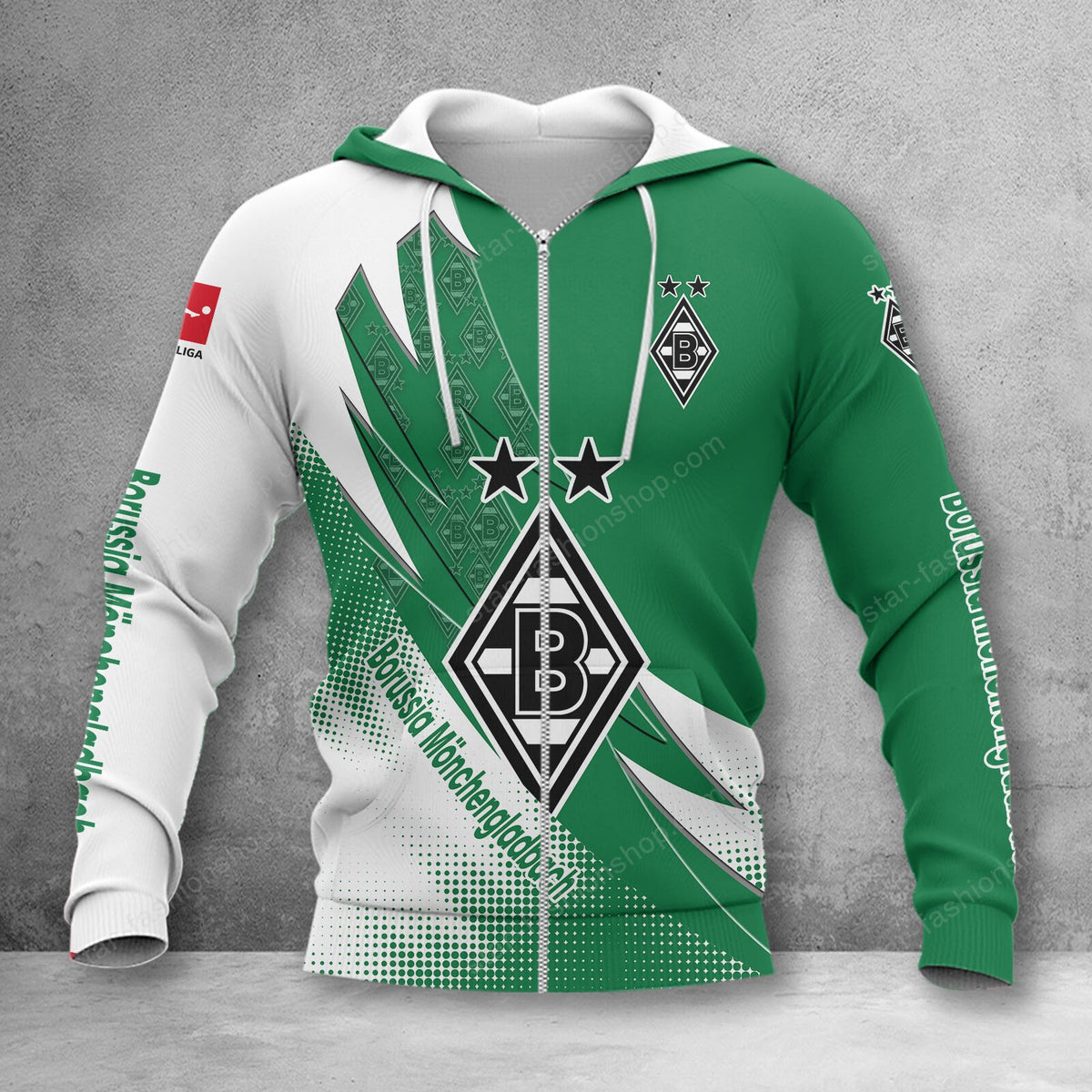 Borussia Mönchengladbach Sonderausgabe Reißverschluss-Hoodie