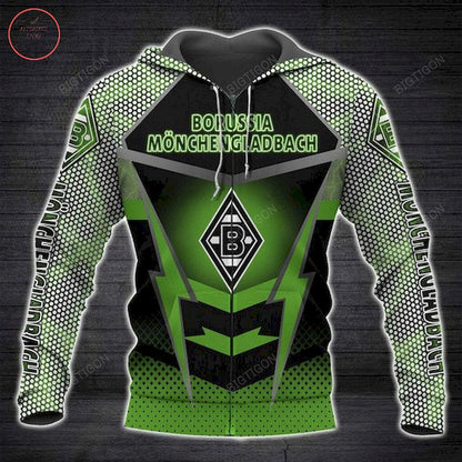 Borussia Mönchengladbach Spezieller Entwurf Reißverschluss-Hoodie
