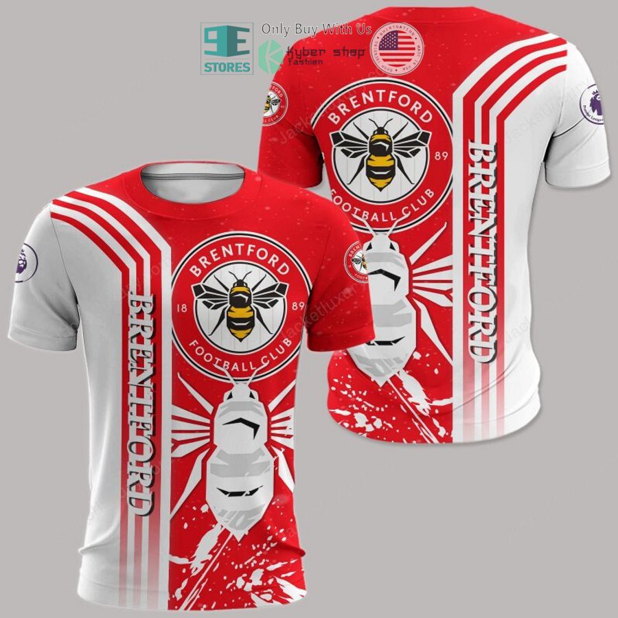 Brentford FC Weiß Rot T-Shirt
