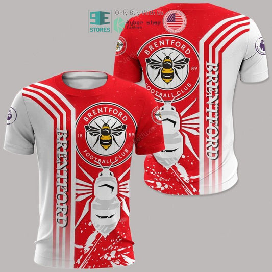 Brentford FC Weiß Rot T-Shirt