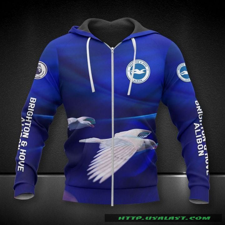 Brighton &amp; Hove Albion FC Begrenzt Auflage Reißverschluss-Hoodie