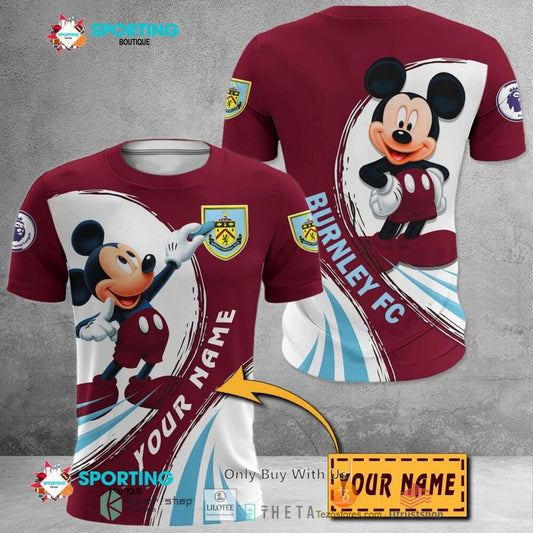 Burnley FC Individueller Name Mickey T-Shirt