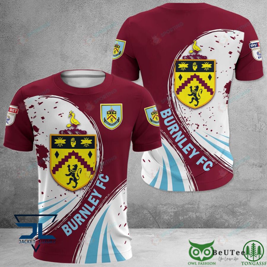 Burnley FC Logo Auflage T-Shirt V2