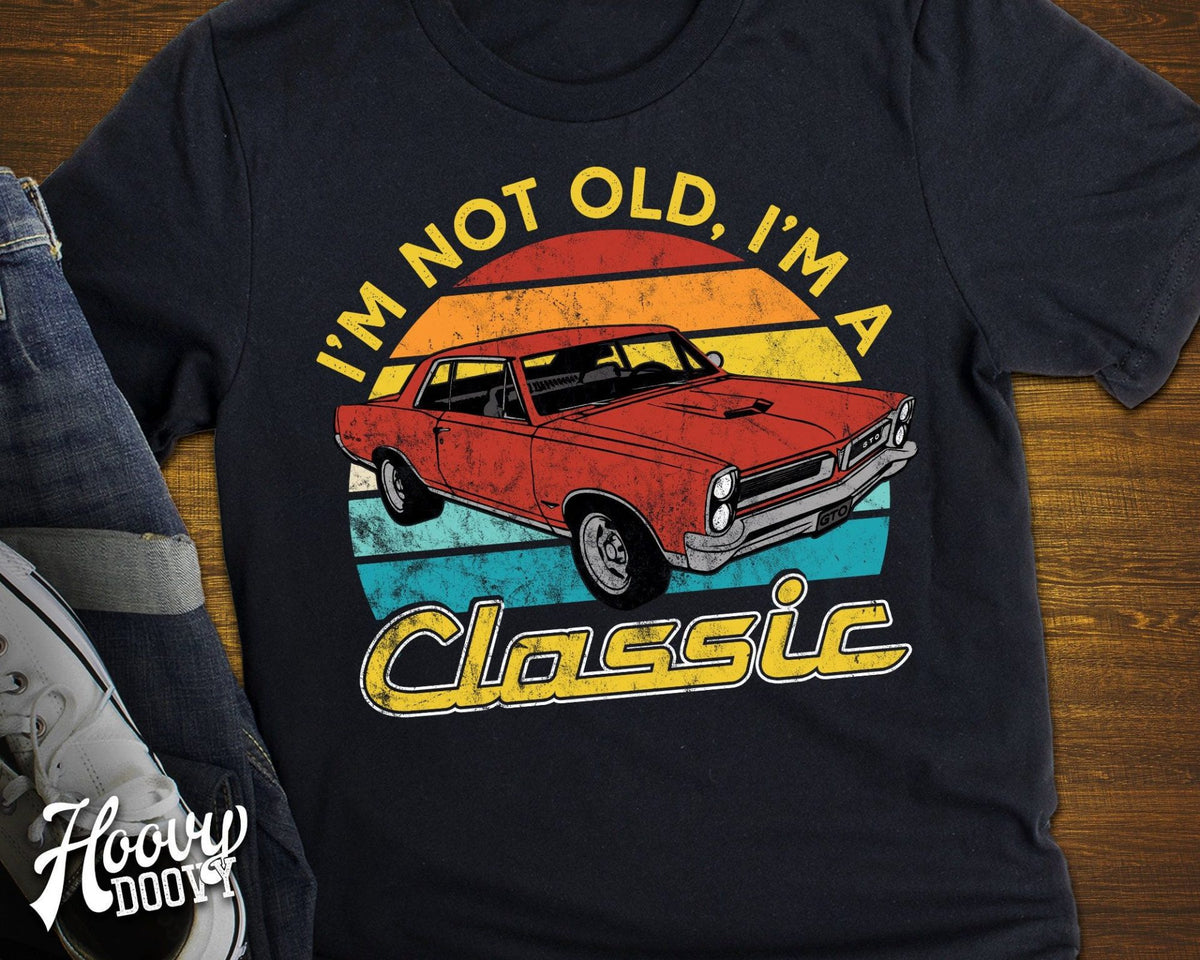 Car Lover - I'm Not Old I'm A Classic Retro Sunset Style T-Shirt