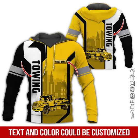Car Lover - Love Tow Truck Custom Name Kapuzenpullover