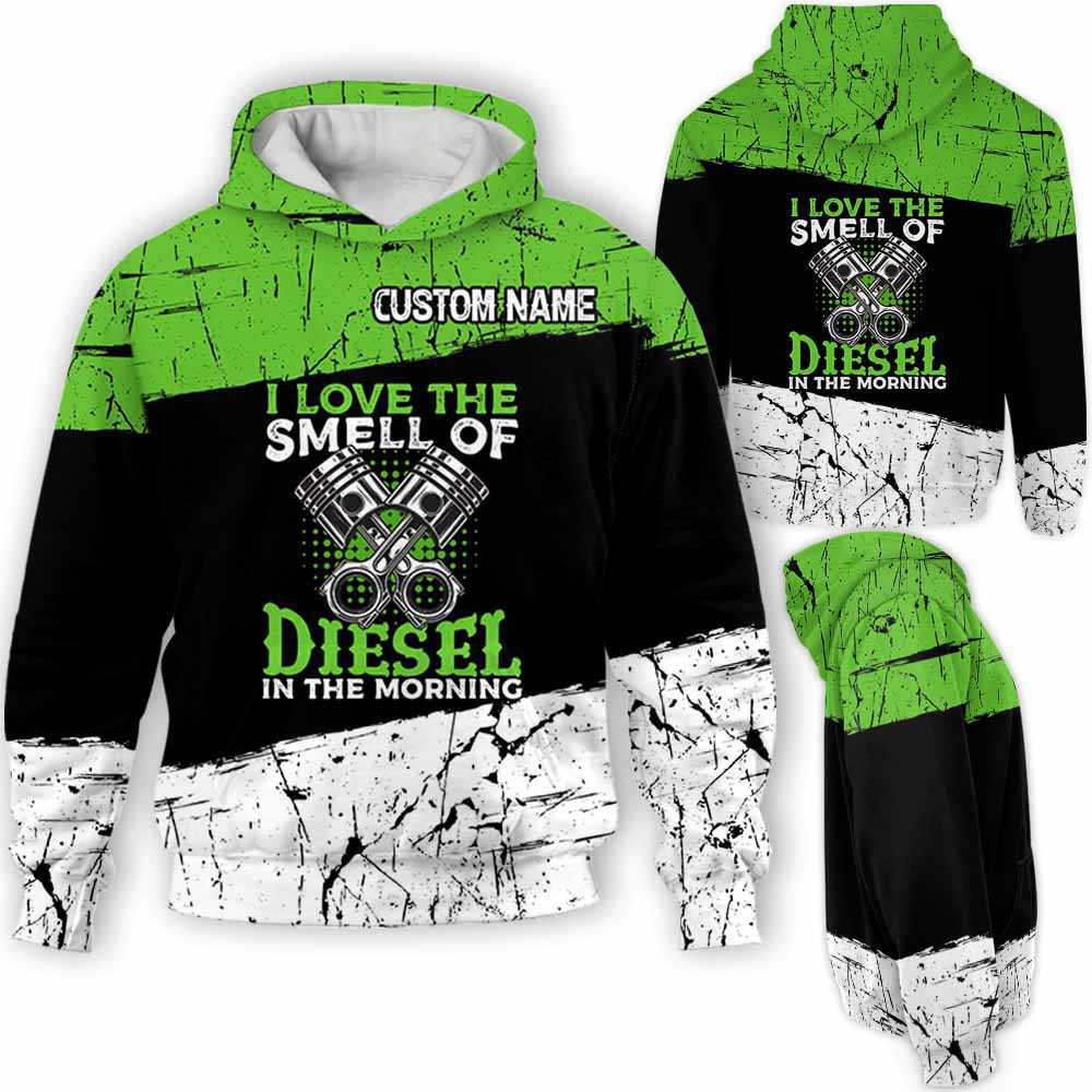 Car Lover - Truck Driver Smell Of Diesel Custom Name Kapuzenpullover