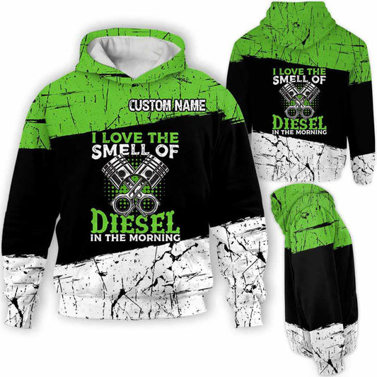 Car Lover - Truck Driver Smell Of Diesel Custom Name Kapuzenpullover