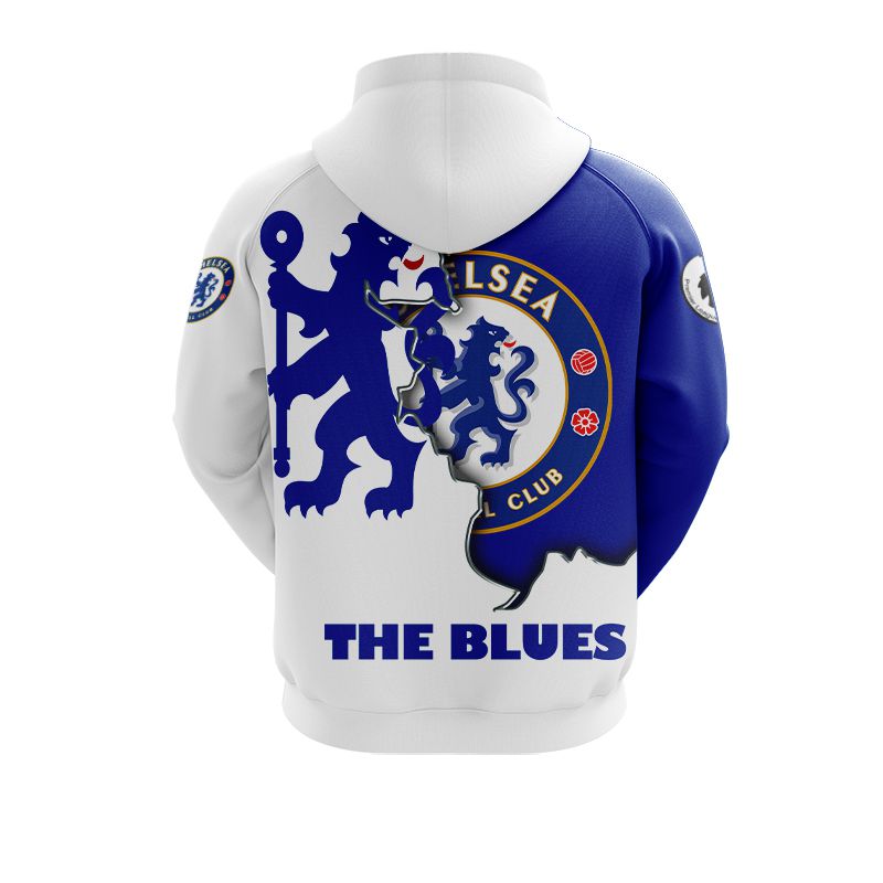 Chelsea FC Die Blaus Reißverschluss-Hoodie V2