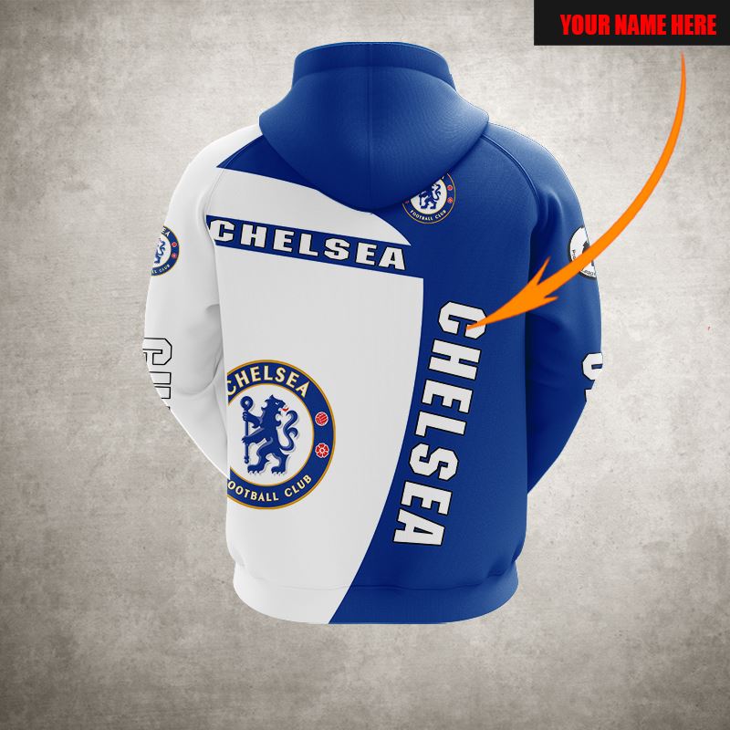Chelsea FC Individueller Name Reißverschluss-Hoodie V1