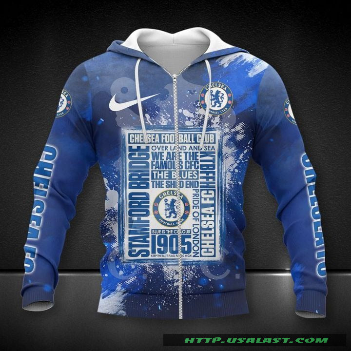 Chelsea FC Stamford Brücke Reißverschluss-Hoodie