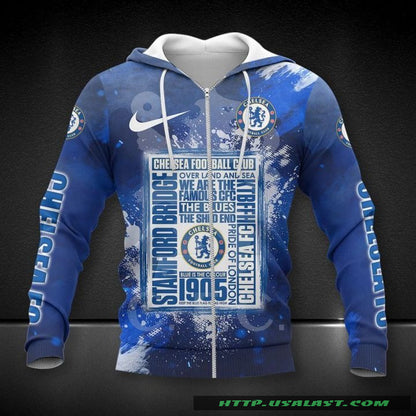 Chelsea FC Stamford Brücke Reißverschluss-Hoodie