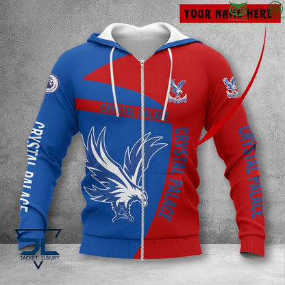 Crystal Palace FC Individueller Name Premier 2022 Reißverschluss-Hoodie