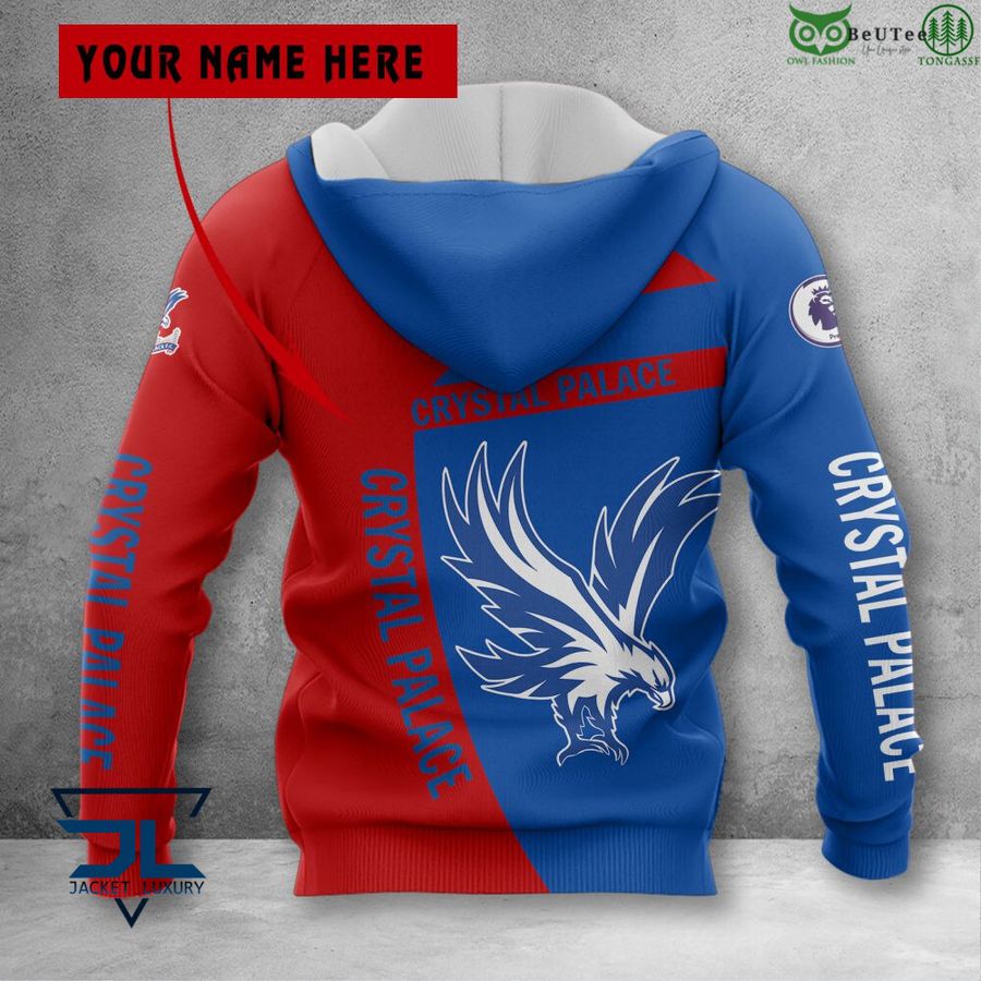 Crystal Palace FC Individueller Name Premier 2022 Reißverschluss-Hoodie
