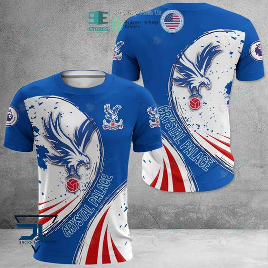 Crystal Palace FC Weiß Blau Logo T-Shirt