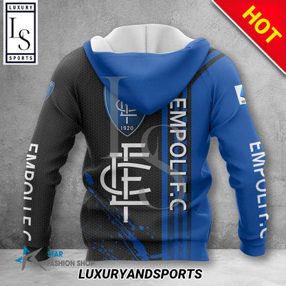 Empoli FC Schwarz Blau Reißverschluss-Hoodie