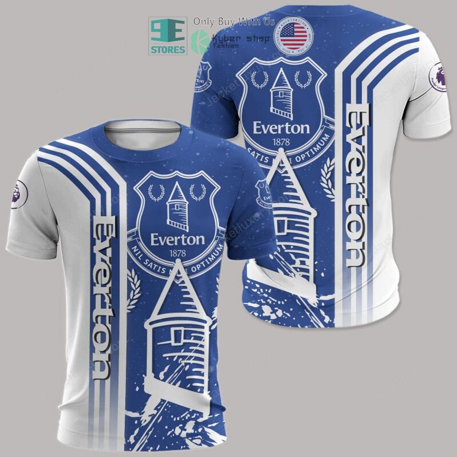 Everton FC Logo Weiß königlich T-Shirt