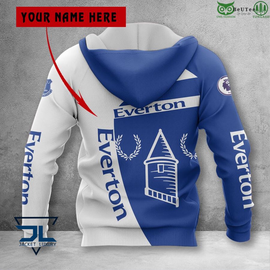 Everton FC Individueller Name Reißverschluss-Hoodie
