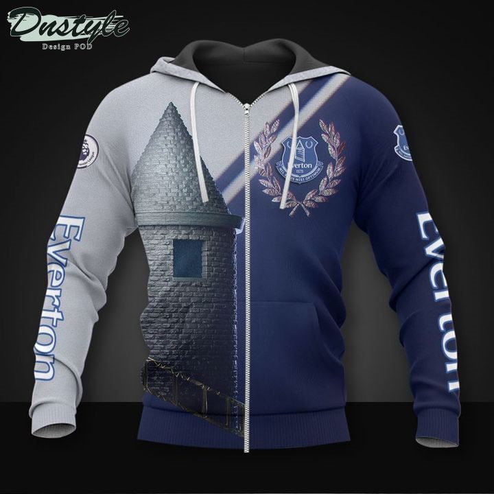 Everton FC Weiß königlich Reißverschluss-Hoodie