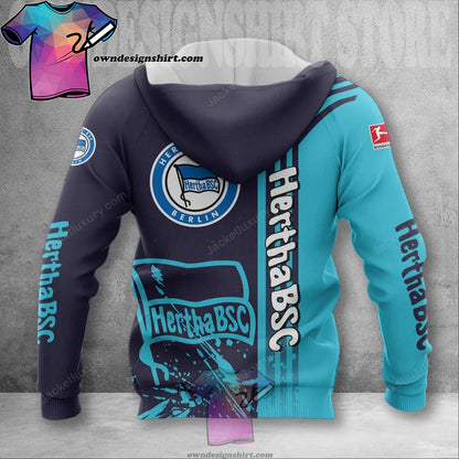 Hertha BSC UEFA Fußball Reißverschluss-Hoodie