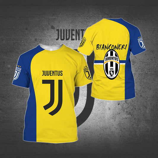 Juventus FC Bianconeri Gelb Blau T-Shirt