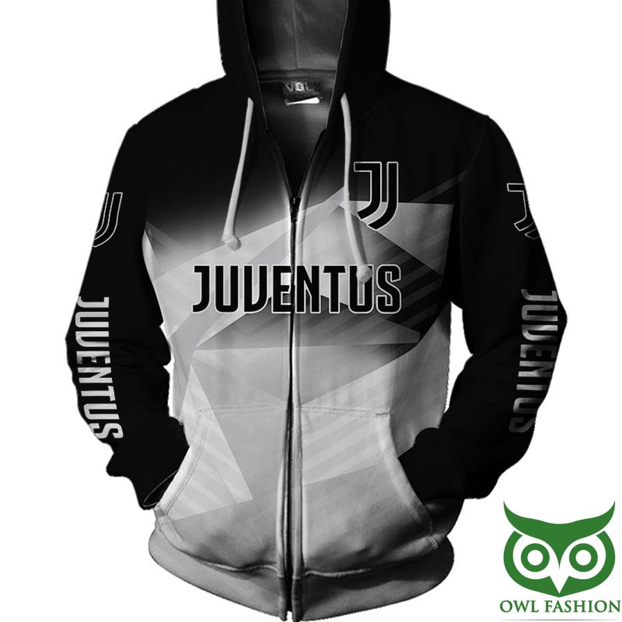 Juventus FC Schwarz Hawaiian Reißverschluss-Hoodie