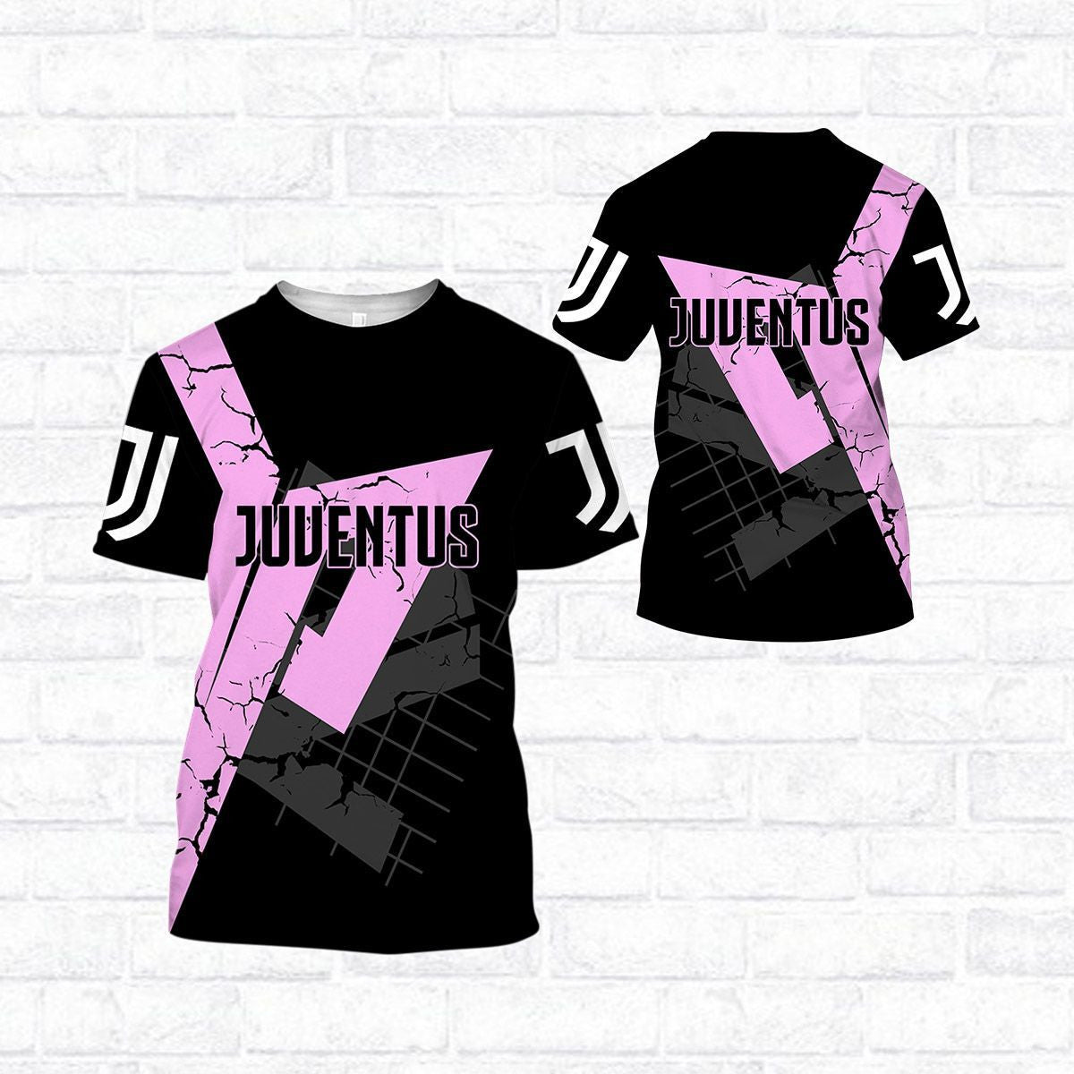 Juventus FC Schwarz Rosa T-Shirt