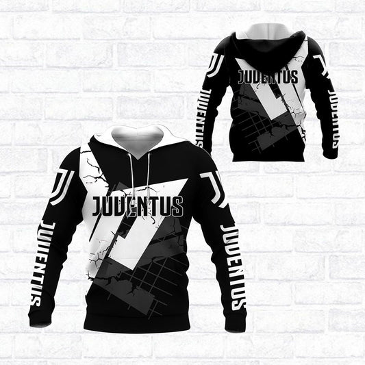 Juventus FC Schwarz Weiß Kapuzenpullover