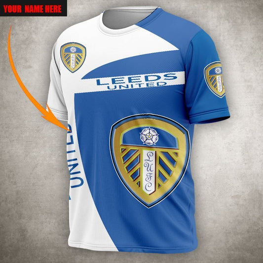 Leeds United Blau Weiß T-Shirt