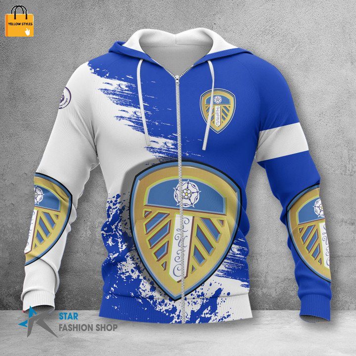 Leeds United Logo Reißverschluss-Hoodie