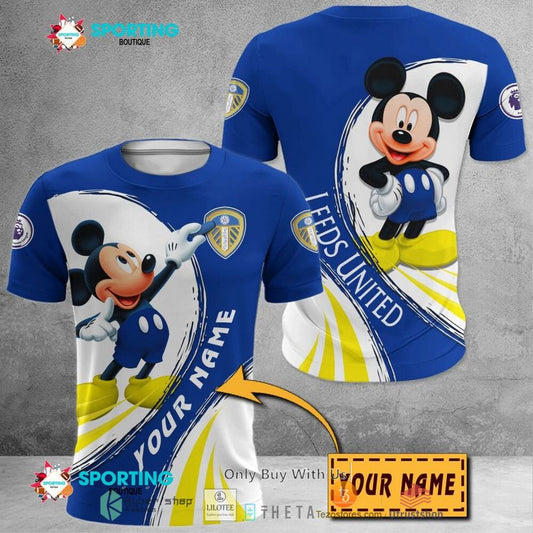 Leeds United Mickey Individueller Name T-Shirt