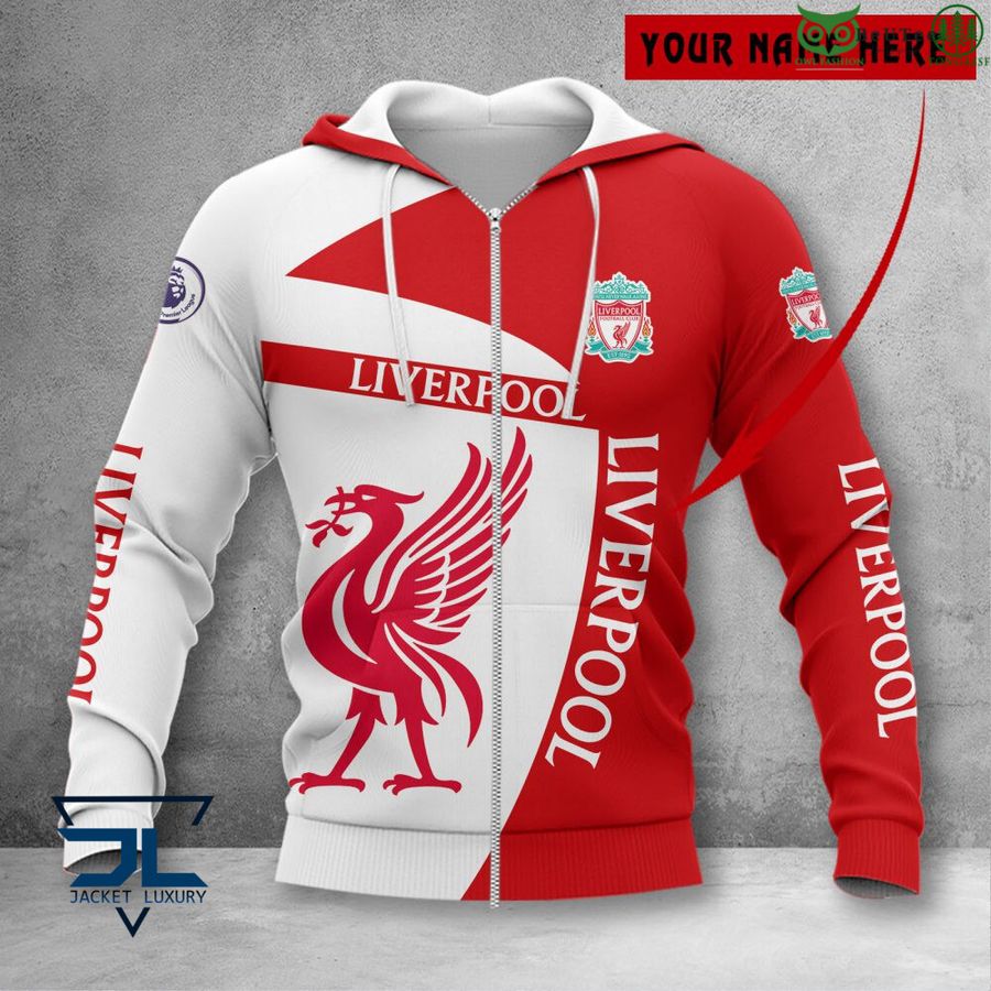 Liverpool FC Individueller Name Premier League 2022 Reißverschluss-Hoodie