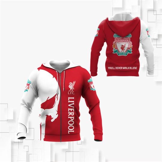 Liverpool FC Punisher-Schädel Reißverschluss-Hoodie