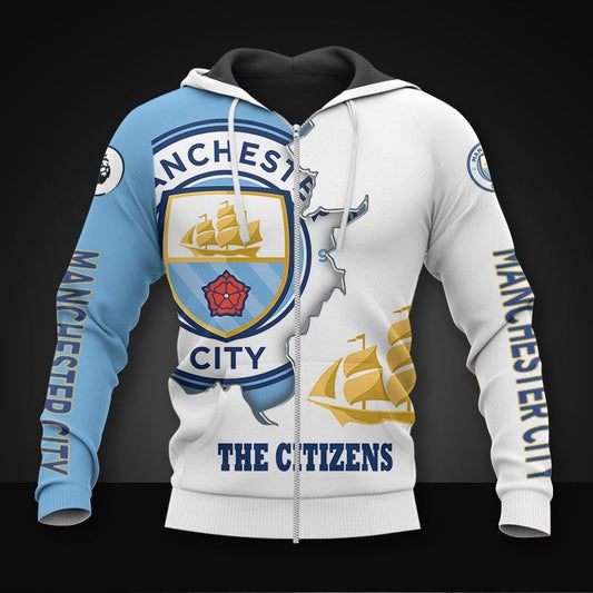 Manchester City Die Citizens Reißverschluss-Hoodie