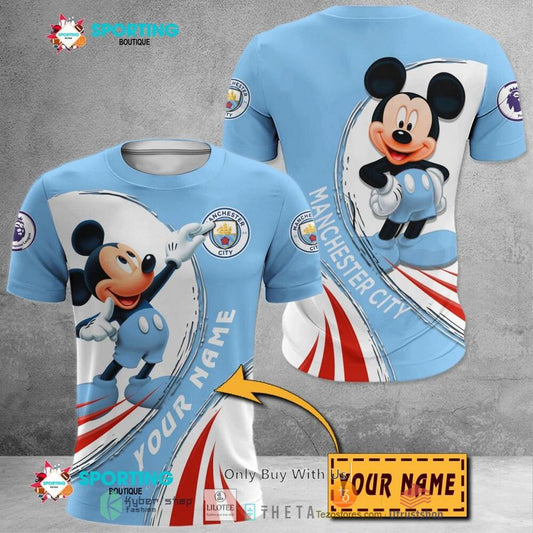 Manchester City Individueller Name Mickey T-Shirt