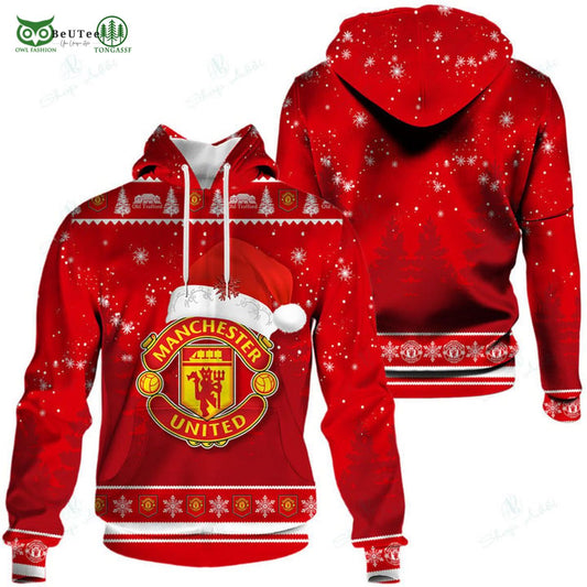 Manchester United Premier League Weihnachten Kapuzenpullover