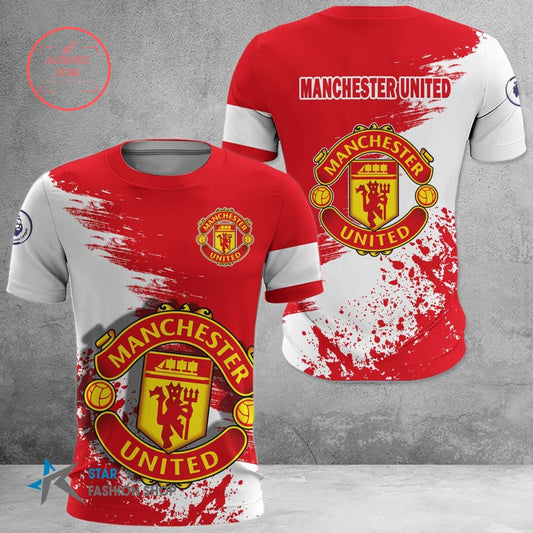 Manchester United Rot Weiß Besonders T-Shirt