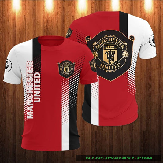 Manchester United Rot Weiß T-Shirt V5
