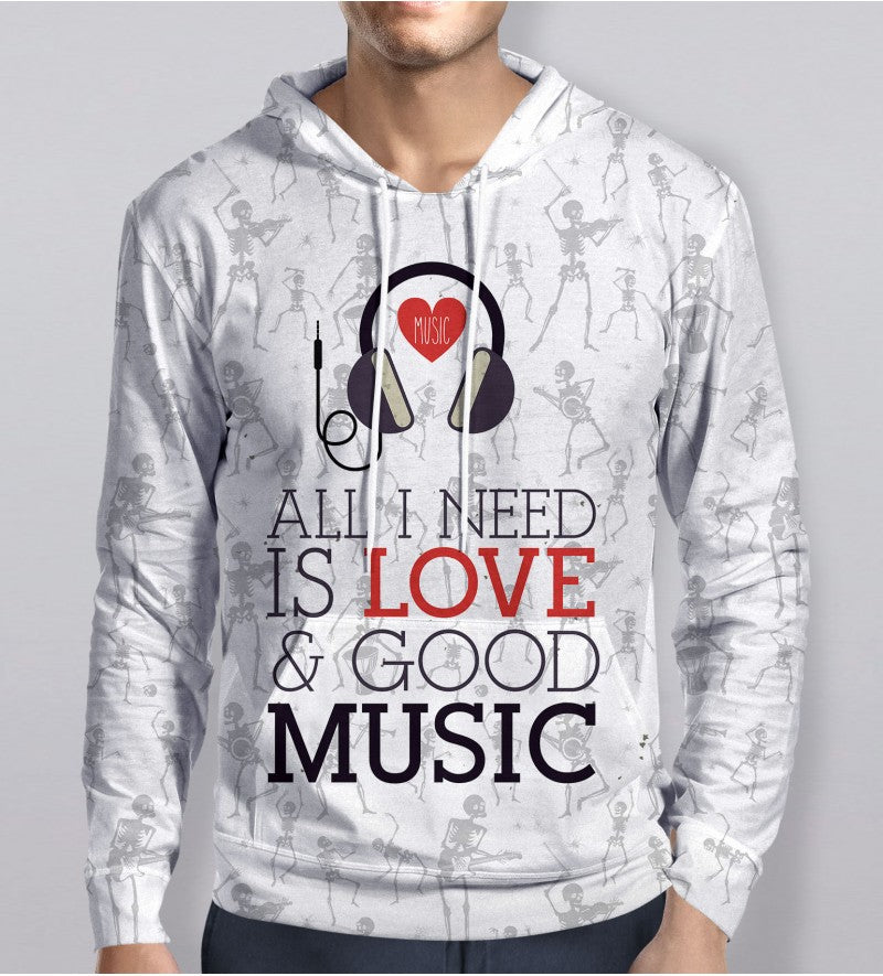 Music Lover - All I Need Is Love Kapuzenpullover