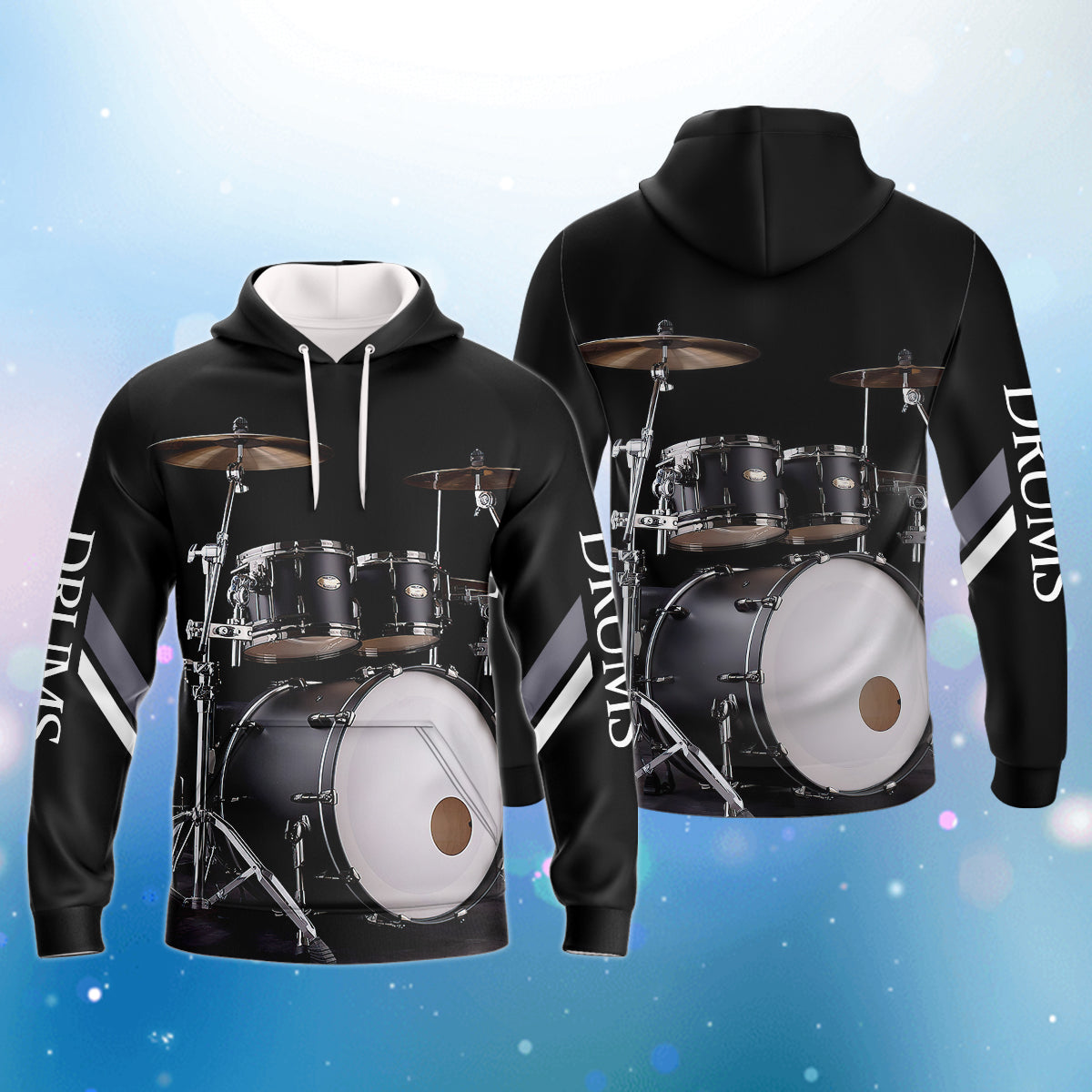 Music Lover - Black Drums Kapuzenpullover