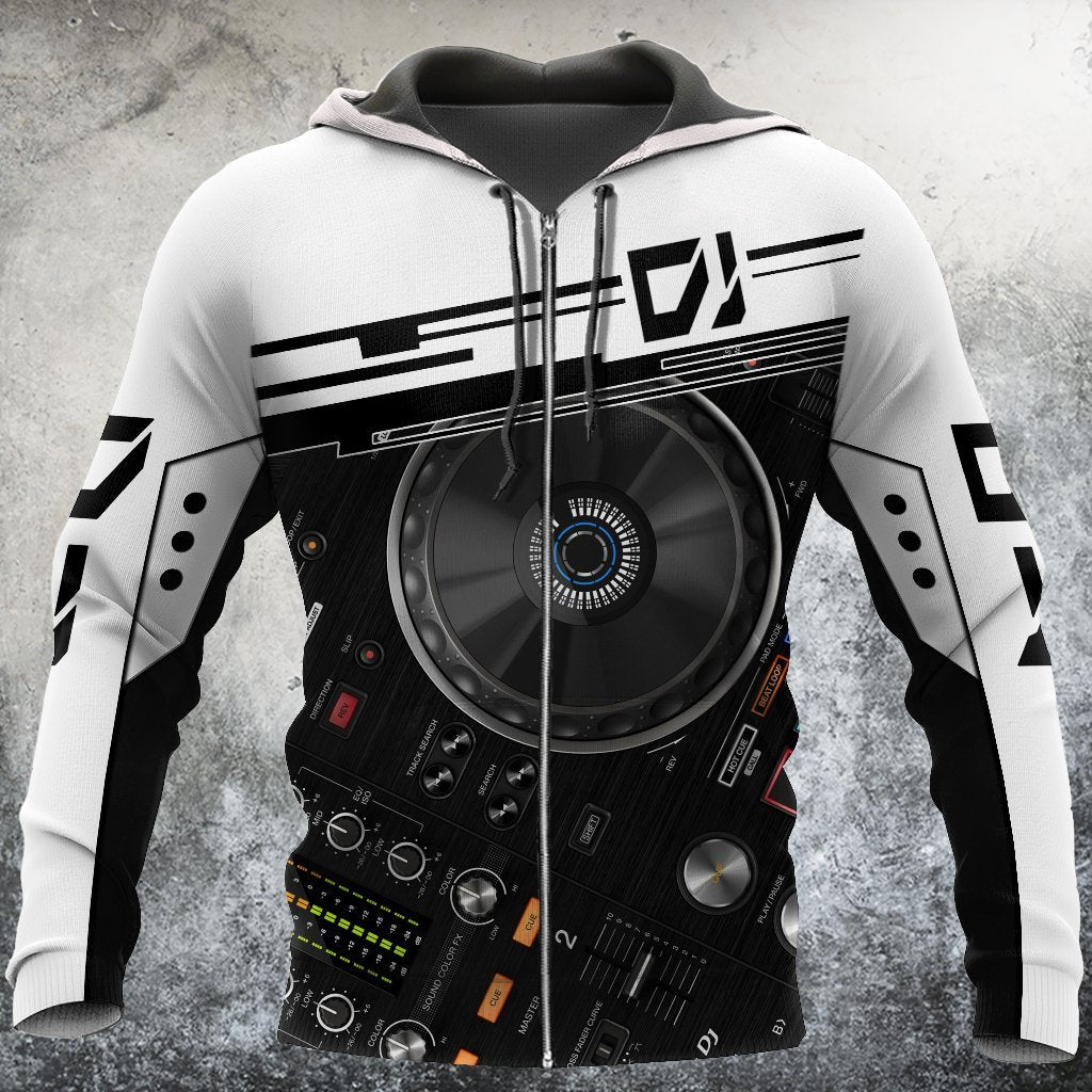 Music Lover - DJ Player Reißverschluss-Hoodie