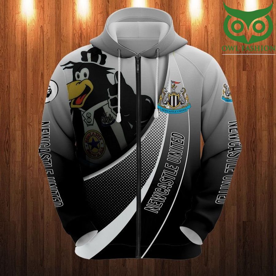 Newcastle United FC Maskottchen Logo Reißverschluss-Hoodie