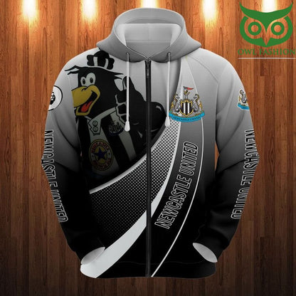 Newcastle United FC Maskottchen Logo Reißverschluss-Hoodie