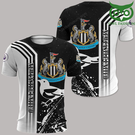 Newcastle United FC Schwarz Weiß Die Elstern T-Shirt