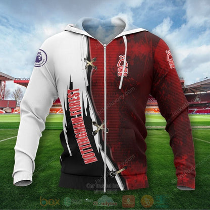 Nottingham Forest FC Die Beste Auflage Reißverschluss-Hoodie