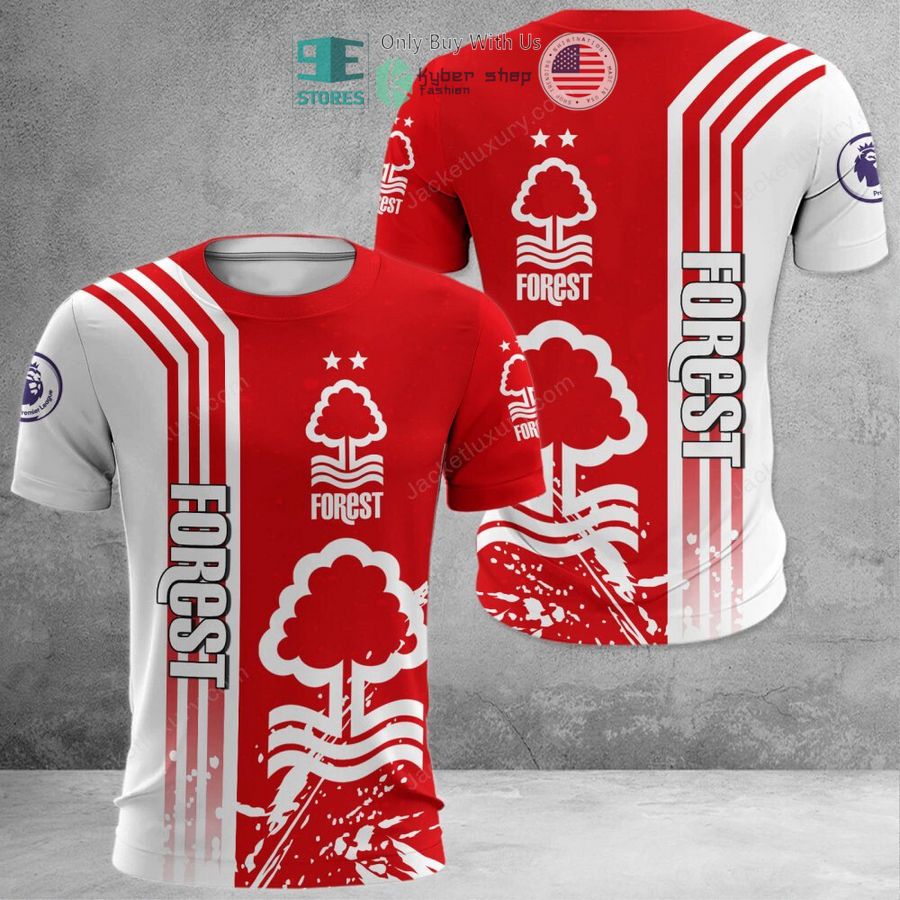 Nottingham Forest FC Logo Auflage T-Shirt V2