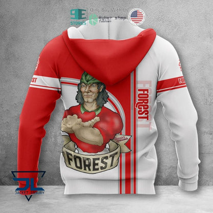 Nottingham Forest FC Robinhood Auflage Reißverschluss-Hoodie