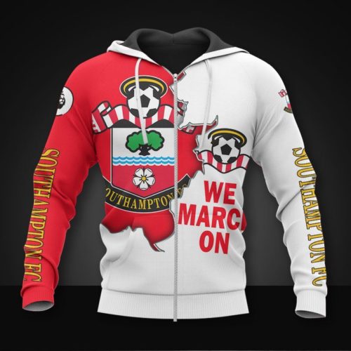 Southampton FC Begrenzt Auflage Reißverschluss-Hoodie