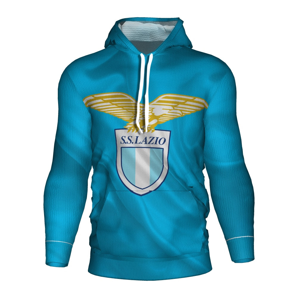 SS Lazio Blau Kapuzenpullover