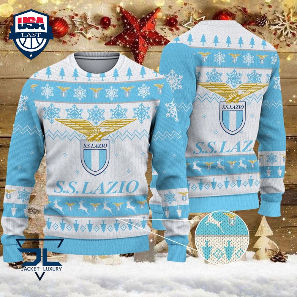 SS Lazio Hässlich Weihnachtspullover V2